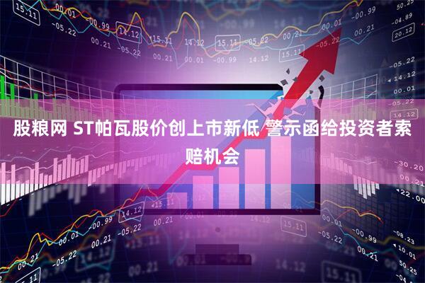 股粮网 ST帕瓦股价创上市新低 警示函给投资者索赔机会